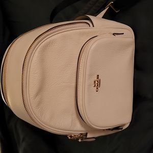 Coach white backpack